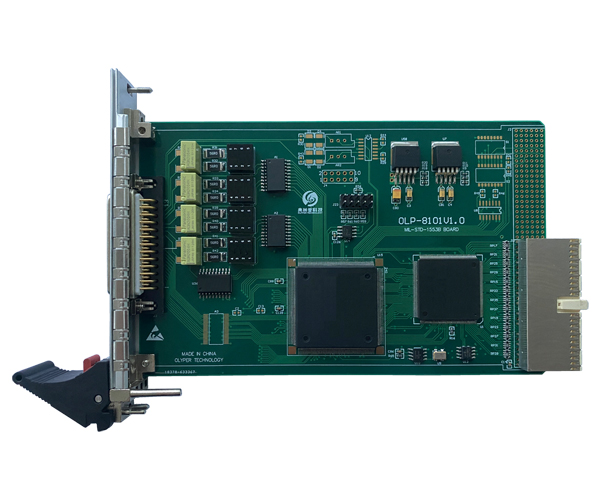 OLP-8101，CPCI/PXI接口，2通道，多功能，1Mbps，1553B总线通信模块